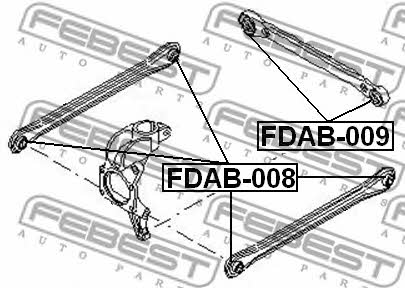 Febest Silent block rear wishbone – price 35 PLN