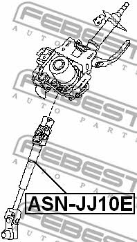Steering shaft Febest ASN-JJ10E