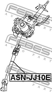 Steering shaft Febest ASN-JJ10E