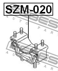 Febest Engine mount, rear – price 150 PLN