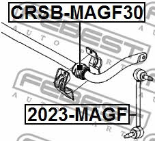 Front stabilizer bar Febest 2023-MAGF