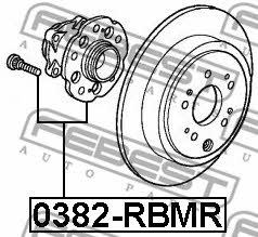 Wheel hub Febest 0382-RBMR