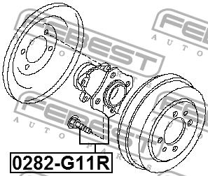 Febest Rear wheel hub – price [object Object] PLN