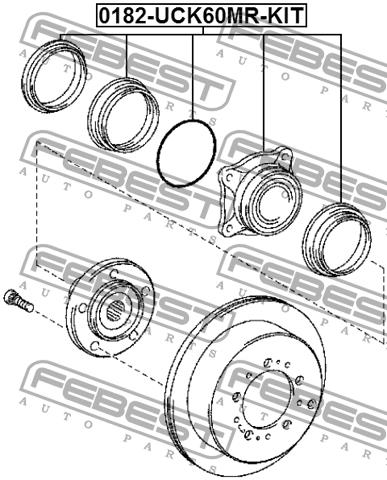 Febest Rear wheel hub – price [object Object] PLN