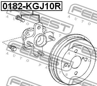 Febest Rear wheel hub – price [object Object] PLN