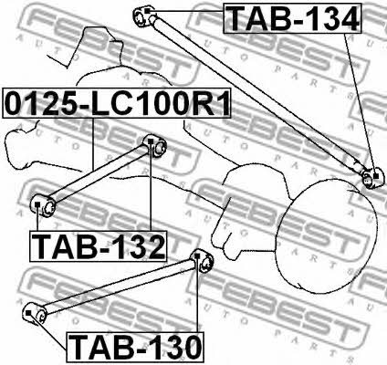 Febest Traction rear longitudinal – price [object Object] PLN