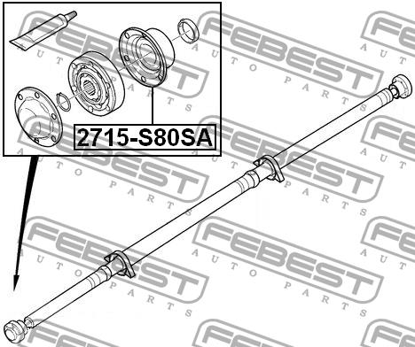 Buy Febest 2715S80SA – good price at EXIST.AE!