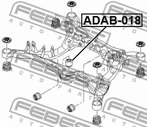 Febest Rear axle bush – price [object Object] PLN