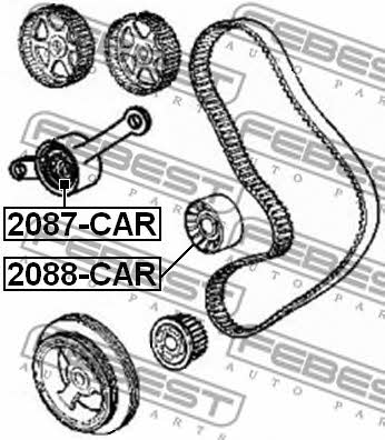 Febest Timing belt tensioner pulley – price [object Object] PLN