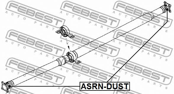 Joint, propeller shaft Febest ASRN-DUST