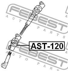 Febest Steering shaft – price 109 PLN