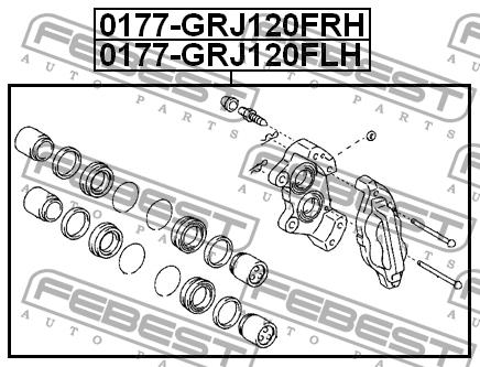 Febest Brake caliper front right – price [object Object] PLN