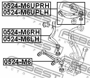 Febest Front lower arm – price 239 PLN
