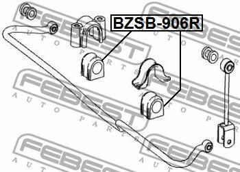 Rear stabilizer bush Febest BZSB-906R