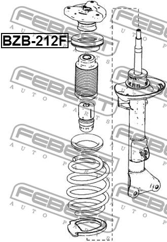 Febest Shock absorber bearing – price 81 PLN