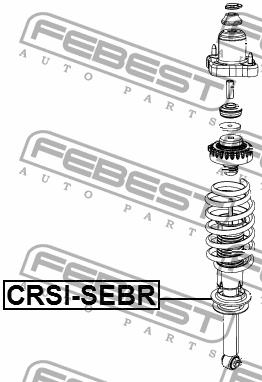 Suspension spring plate rear Febest CRSI-SEBR