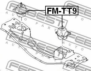 Febest Gearbox mount left, right – price 260 PLN