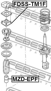 Febest Front Shock Absorber Support – price 68 PLN