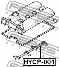 Gasket B, Head Cover Febest HYCP-001