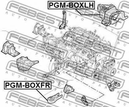 Febest Engine mount right – price 233 PLN