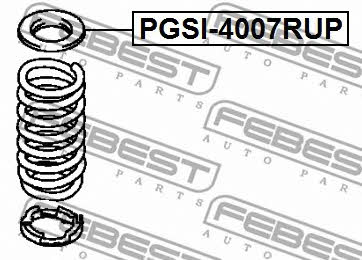 Suspension spring plate rear Febest PGSI-4007RUP
