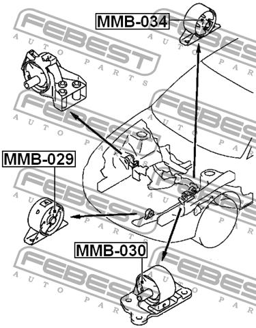 Engine mount Febest MMB-034