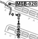 Front stabilizer bush Febest MSB-020