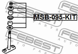 Hobs, kit Febest MSB-095-KIT