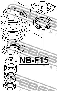 Febest Shock absorber bearing – price 83 PLN