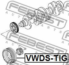Febest Pulley crankshaft – price [object Object] PLN