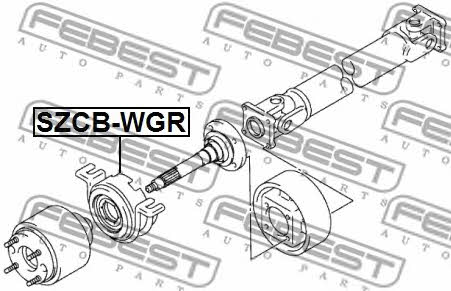 Febest Driveshaft outboard bearing – price 314 PLN