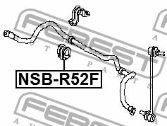 Front stabilizer bush Febest NSB-R52F