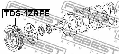 Febest Pulley crankshaft – price [object Object] PLN