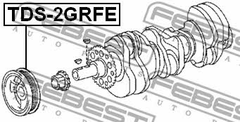 Febest Pulley crankshaft – price [object Object] PLN