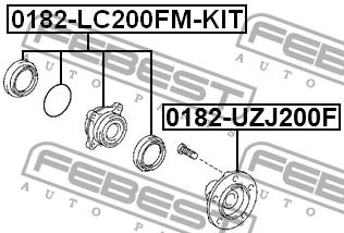 Febest Wheel hub front – price [object Object] PLN