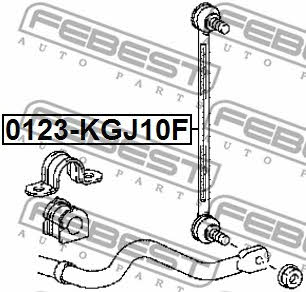 Febest Front anti roll bar link – price 53 PLN