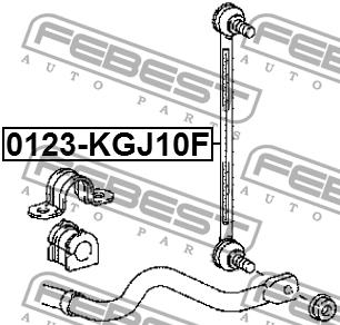 Front anti roll bar link Febest 0123-KGJ10F