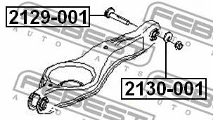 Eccentric bolt Febest 2129-001