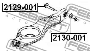 Febest Eccentric bolt – price 29 PLN