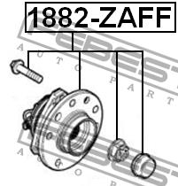 Febest Wheel hub front – price [object Object] PLN