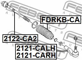 Febest Left tie rod end – price [object Object] PLN