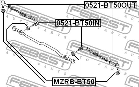 Febest Tie rod end – price [object Object] PLN