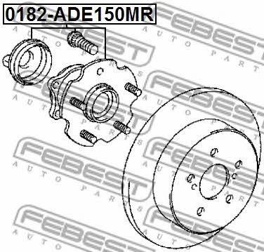 Febest Rear wheel hub – price 423 PLN