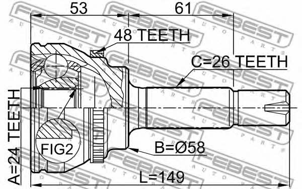 Buy Febest 0110-055A48 at a low price in United Arab Emirates!