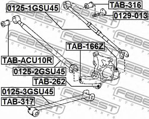Febest Eccentric bolt – price 26 PLN