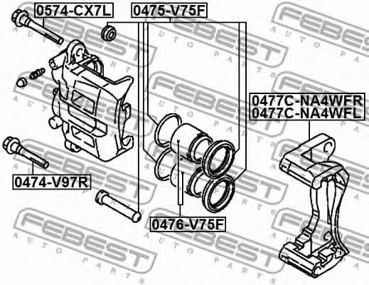 Buy Febest 0477C-NA4WFR at a low price in United Arab Emirates!