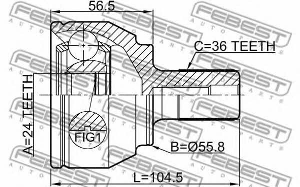Febest CV joint – price [object Object] PLN