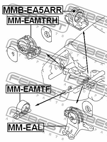 Febest Engine mount – price 46 PLN