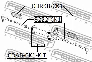 Febest Steering rack boot – price 50 PLN