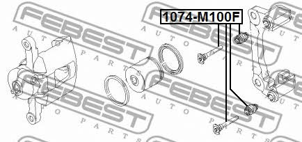 Febest Caliper slide pin – price 21 PLN